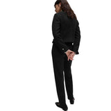 M&S Womens Cotton Rich Joggers, 10, Black