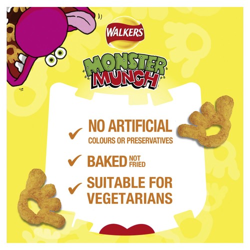 Monster Munch Roast Beef corn snacks 6x20g (British brand)