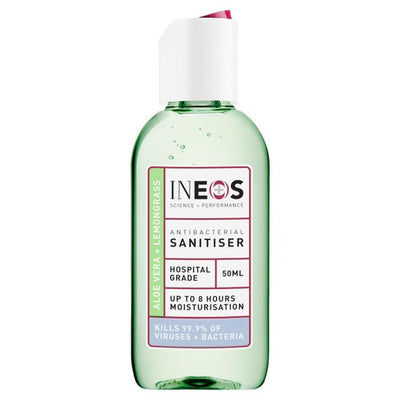 M&S INEOS Anti Viral & Anti Bacterial Hand Sanitiser Gel Aloe & Lemongrass 50ml- Buy online at McGrocer