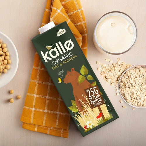 Kallo Organic Oat and Soya Protein Drink 1L, UK version