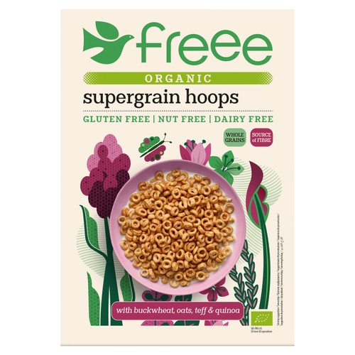 Doves Farm Freee Organic Supergrain Hoops 300g - British product