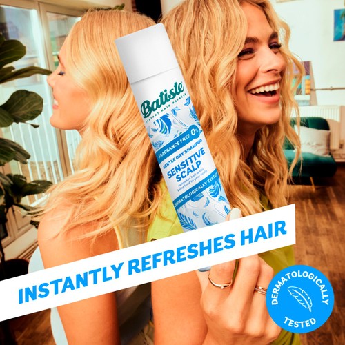 Batiste dry shampoo sensitive scalp fragrance free 200ml - British product