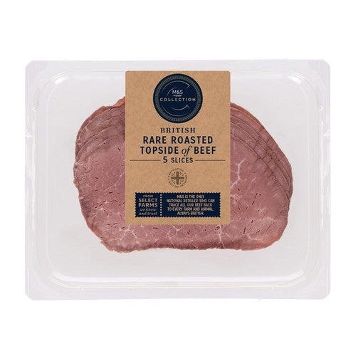M&S rare roast beef slices 5 slices, imported from the UK