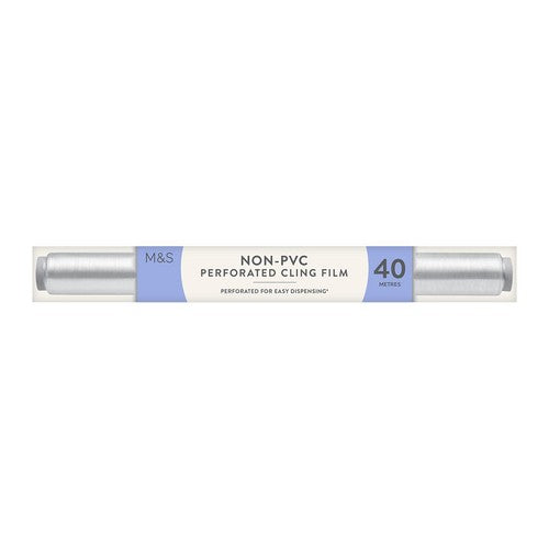 M&S non PVC perforated cling film 40m, imported from the UK