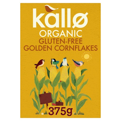 Kallo gluten free organic cornflakes 375g, UK version