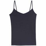 M&S Womens Cotton Rich Strappy Vests, 14, Navy