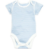 M&S Organic Cotton Patterned Bodysuits, 9-12 Months, Blue Mix