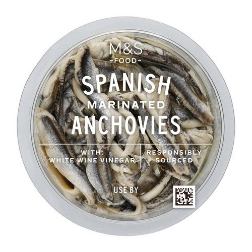 M&S Spanish anchovy fillets in rapeseed oil 130g, imported from the UK