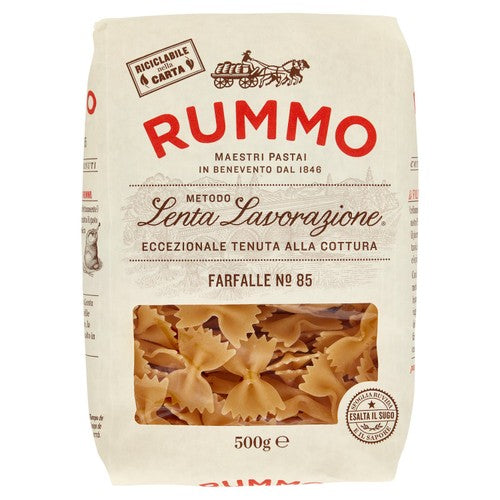 Rummo Farfalle pasta 500g, imported from the UK