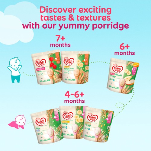 Cow & Gate Banana Porridge Baby Cereal 4-6+ Months