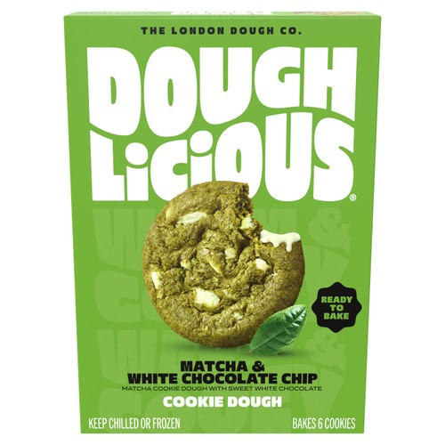 Doughlicious Matcha & White Chocolate Cookie Dough 204g - British product