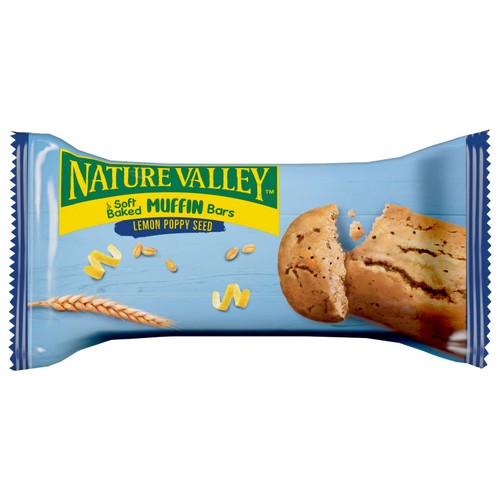 Nature Valley lemon poppy seed bars 4x30g imported from the UK