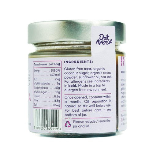 Oat Avenue chocolate flavour granola butter 180g, imported from the UK