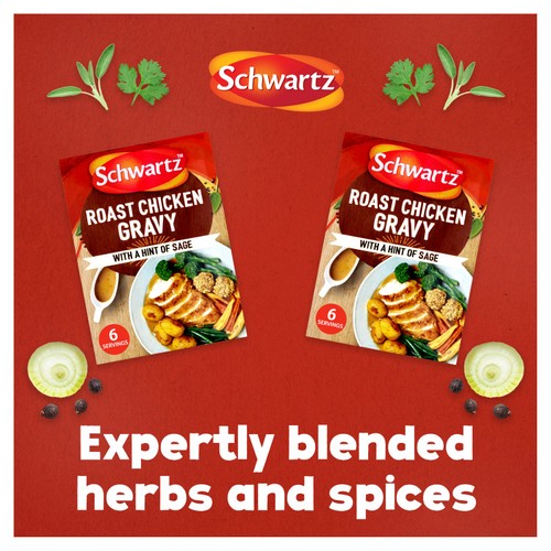 Schwartz roast chicken gravy mix with sage and parsley sachet (British brand)