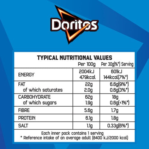 Doritos cool original tortilla chips 5 pack multipack - British product
