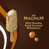 Magnum Mini Double Caramel Almond  Gold Caramel Billionaire Ice Cream