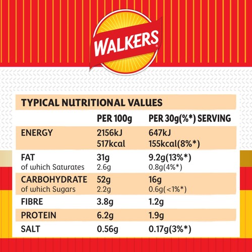 Walkers Spanish Queso cheese crisps 150g, imported from the UK