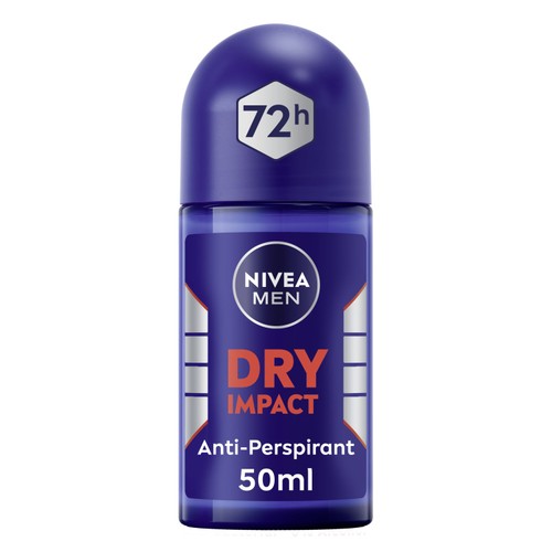 Nivea Dry Impact Anti-Perspirant Deodorant Roll-On 50ml, imported from the UK