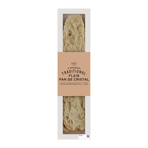 M&S Spanish bread Pan De Cristal 180g, imported from the UK