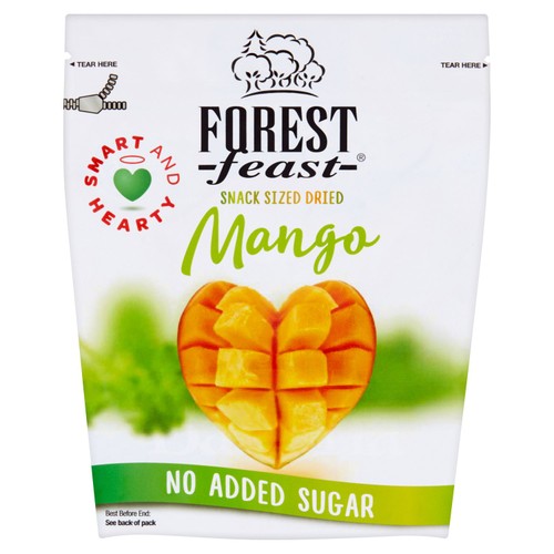 Forest Feast dried mango snack pack 130g - British product