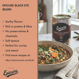 Epicure Black Eye Beans 400g - British product