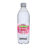 M&S summer berries flavoured sparkling water 500ml, imported from the UK