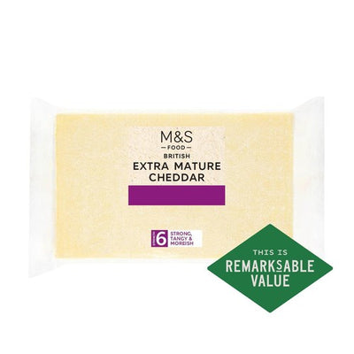 M&S M&S British Extra Mature Cheddar Cheese 550g- Buy online at McGrocer