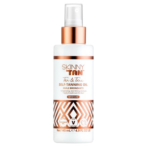 Skinny Tan Self-Tanning Oil Medium 145ml (British brand)