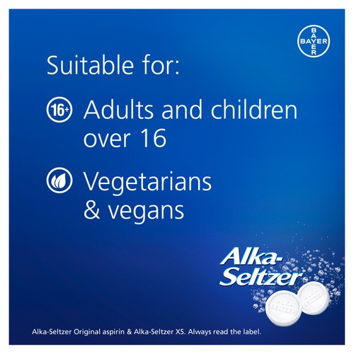 Alka Seltzer Original Effervescent Tablets 20 Pack - British product