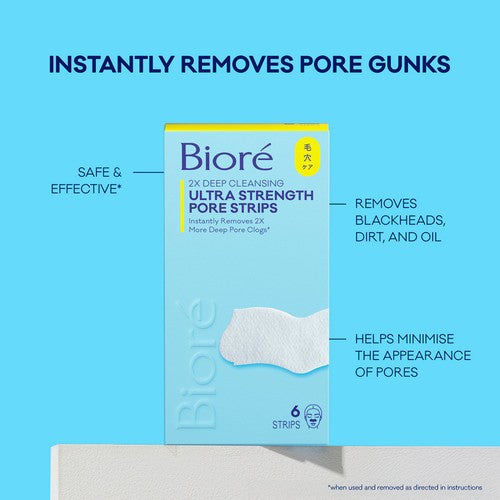 Biore pore strips Tea Tree 6 Pack - British product