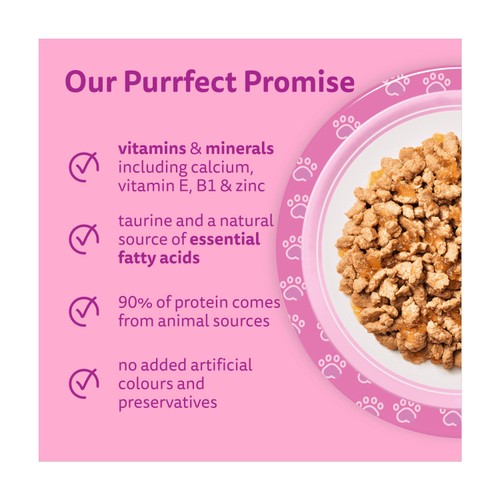 Whiskas cat food pouches poultry feasts 40x85g (British brand)