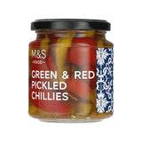 M&S red and green pickled chillies 260g, imported from the UK