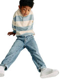 M&S Striped Rugby Sweatshirt, 5-6 Years, Blue