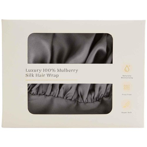 M&S Pure Silk Hair Bonnet Charcoal (British brand)