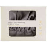 M&S Pure Silk Hair Bonnet Charcoal (British brand)