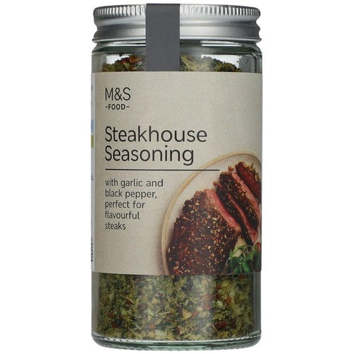 M&S Steakhouse Seasoning 75g, imported from the UK