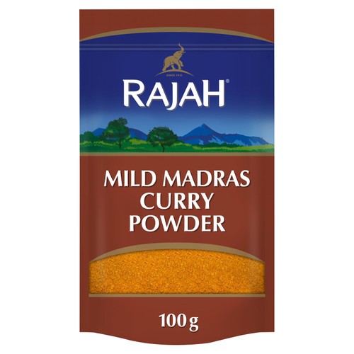 Rajah mild Madras curry powder 100g, imported from the UK