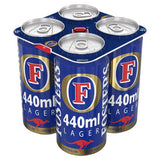 Foster's lager beer cans pack, imported from the UK