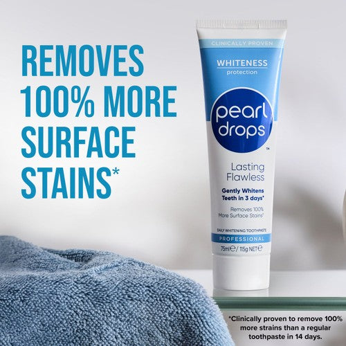 Pearl Drops Flawless White whitening toothpaste 75ml, imported from the UK