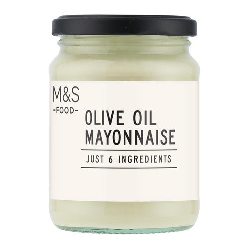 M&S Only 6 Ingredients olive oil mayonnaise, imported from the UK