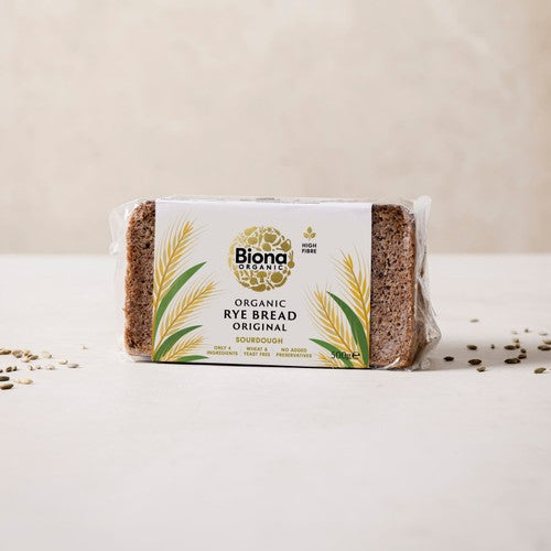 Biona Organic Rye Bread Sliced 500g - British product