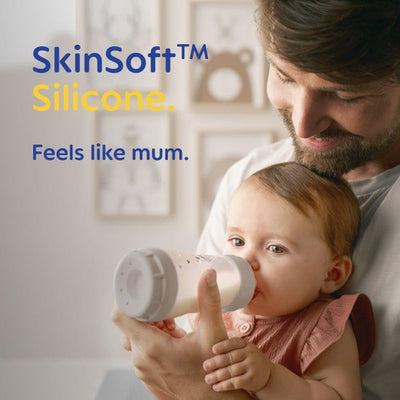 Tétines de biberon en silicone à débit moyen pour nourrissons âgés de 2+ mois