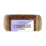 M&S chocolate brownies 2-pack, imported from the UK