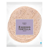 M&S seeded tortilla wraps 8 x 62g, imported from the UK