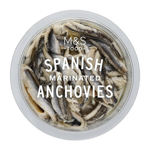 M&S Spanish anchovy fillets in rapeseed oil 130g, imported from the UK