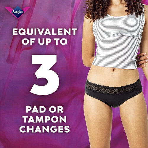 Bodyform Intimawear Bikini Period Pants Washable Underwear Black XL