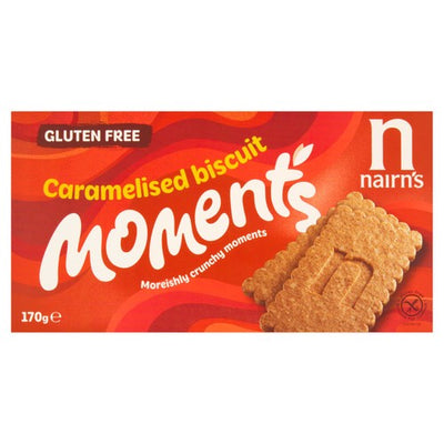 M&S Nairn's Gluten Free Caramelised Biscuit Moments Sweet Biscuits 170g- Buy online at McGrocer