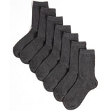 M&S Ankle School Socks Grey Marl Shoe Size 4-7 - British product