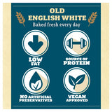 Warburtons thick sliced white bread 400g (British brand)