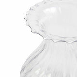 M&S fluted glass bouquet vase clear one size, imported from the UK